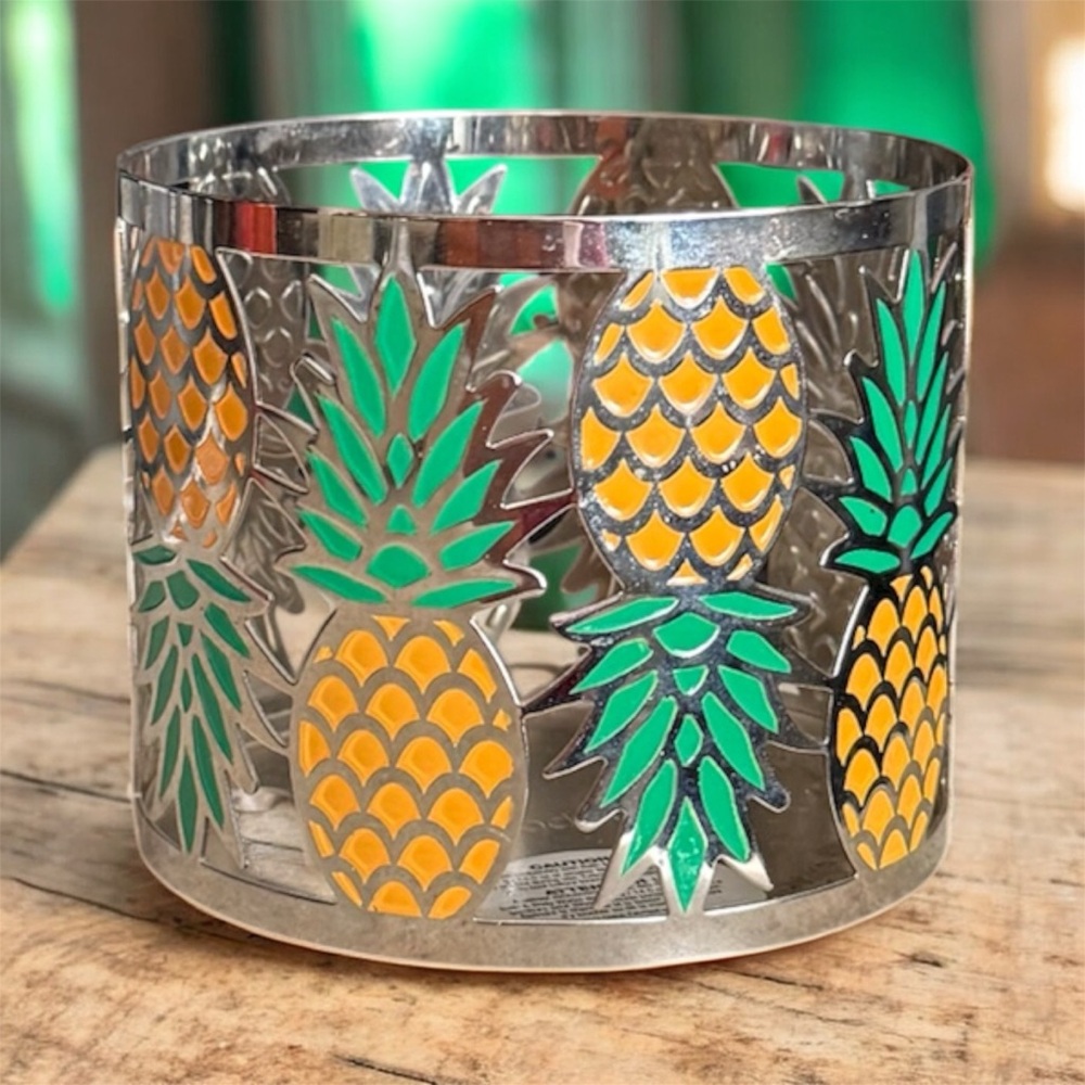 Bath & Body Works Pineapple Candle Holder 3 Wick